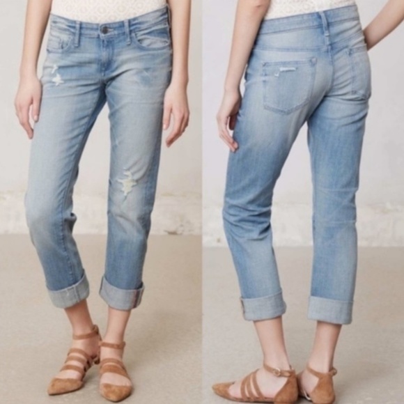 Anthropologie Denim - Anthropologie Pilcro Hyphen Distressed Crop Jeans